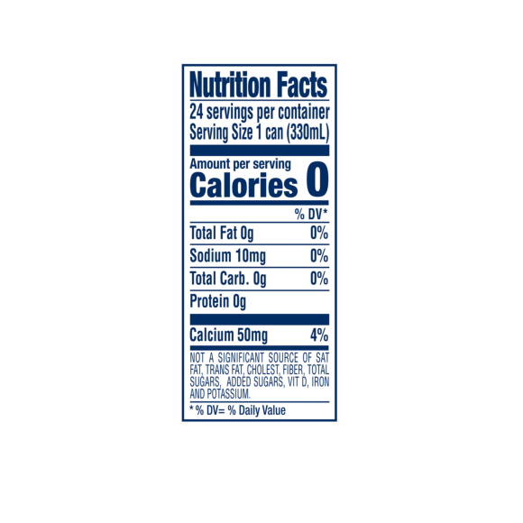 nutritional facts for 8 count 3 boxes of 11 ounce s.pellegrino essenza unflavored sparkling natural mineral water - slim cans Image3