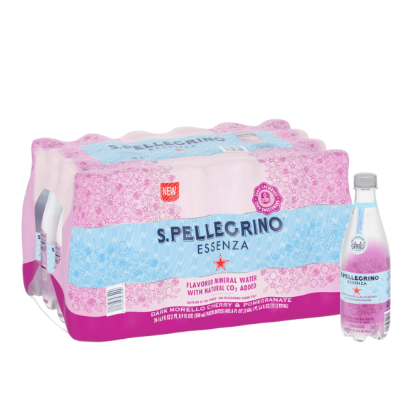 S.Pellegrino® Essenza™ Dark Morello Cherry & Pomegranate Sparkling Natural Mineral Water - Plastic