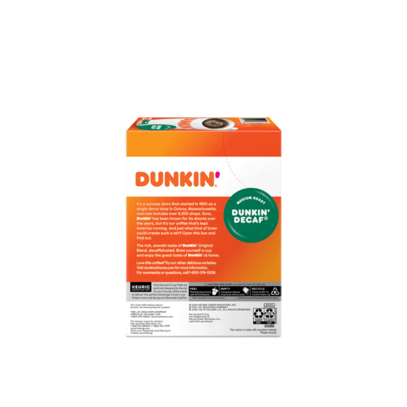 Dunkin'® Decaf K-Cup Pods® Medium Roast Coffee Image1