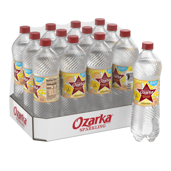 Ozarka® Brand Sparkling 100% Natural Spring Water - Lemon Ginger