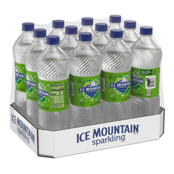 Ice Mountain® Brand Sparkling 100% Natural Spring Water - Zesty Lime Image1