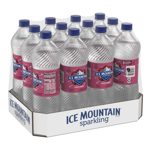 Ice Mountain® Brand Sparkling 100% Natural Spring Water - Black Cherry Image1
