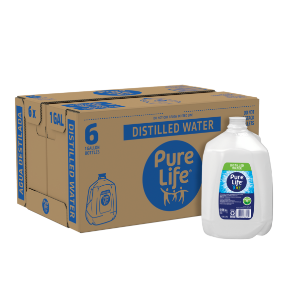 Pure Life® Distilled Water 1 Gallon Jug (6 Pack)