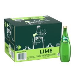 Perrier® Lime Flavored Carbonated Mineral Water - Glass
