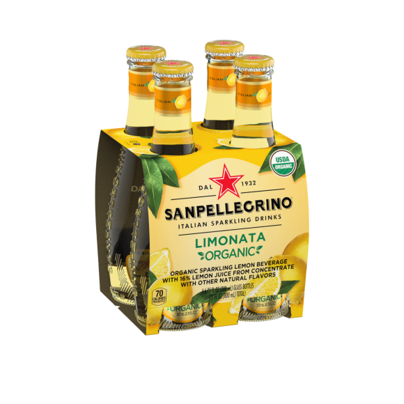 Sanpellegrino® Limonata Organic Sparkling Beverage with Lemon Juice - Glass Image2