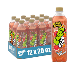 Splash Fizz™ Blood Orange Flavored Sparkling Water Beverage 20 Fl Oz Plastic Bottles (12 Pack)