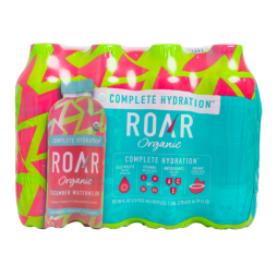 ROAR® Organic Electrolyte Infusions Cucumber Watermelon 18 Fl Oz Bottles (12 Pack)