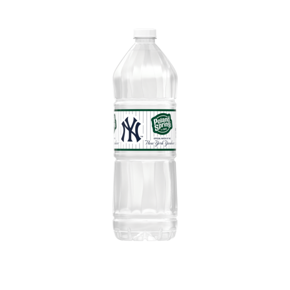 1 liter bottle poland spring limited edition ny yankee pinstripes Image1