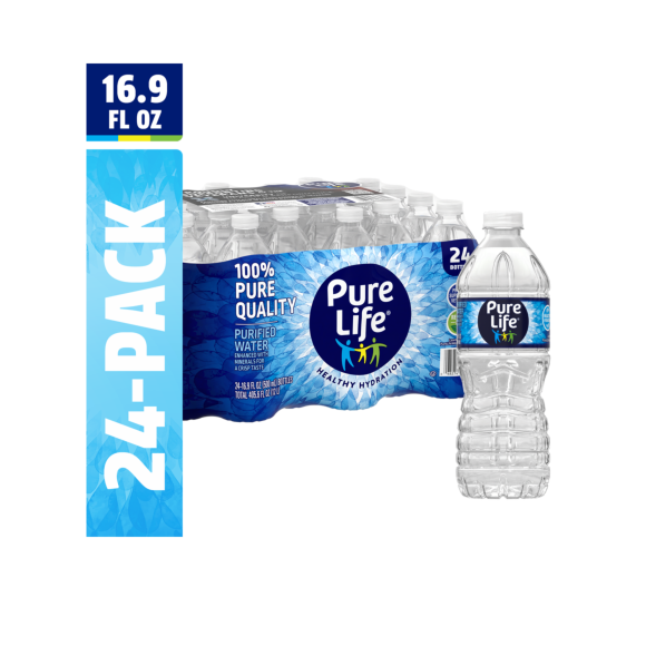 Pure Life® Purified Water 16.9 Fl Oz Plastic Bottle (24 Pack) Image1