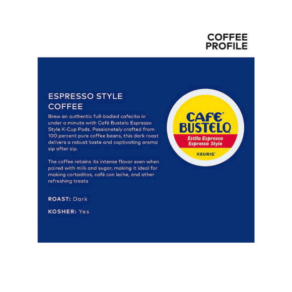 Keurig® Café Bustelo® K-Cup® - Espresso Image3
