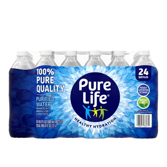 Pure Life® Purified Water 16.9 Fl Oz Plastic Bottle (24 Pack) Image2