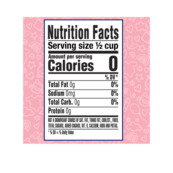 nutrition label pure life baby purified nursery water no fluoride Image5