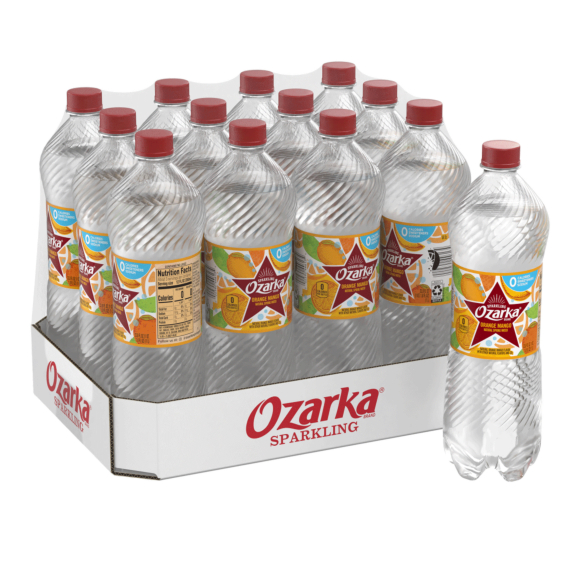 Ozarka® Brand Sparkling 100% Natural Spring Water - Orange Mango