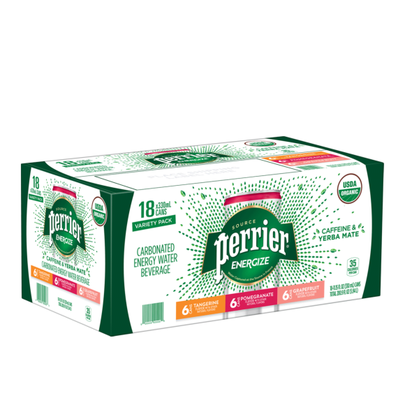 Perrier® Energize Carbonated Energy Water Rainbow Variety Pack